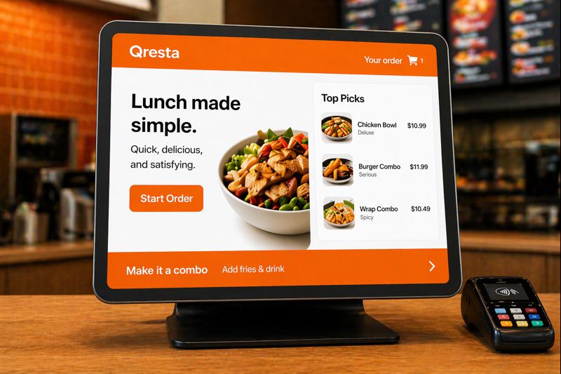 Express Kiosk Qresta website design